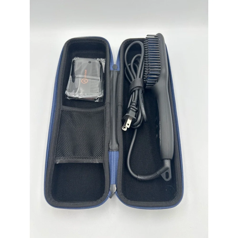 Arkam Beard Straightener Brush for Men Ionic Ceramic Hair Grooming Kit Black 60W